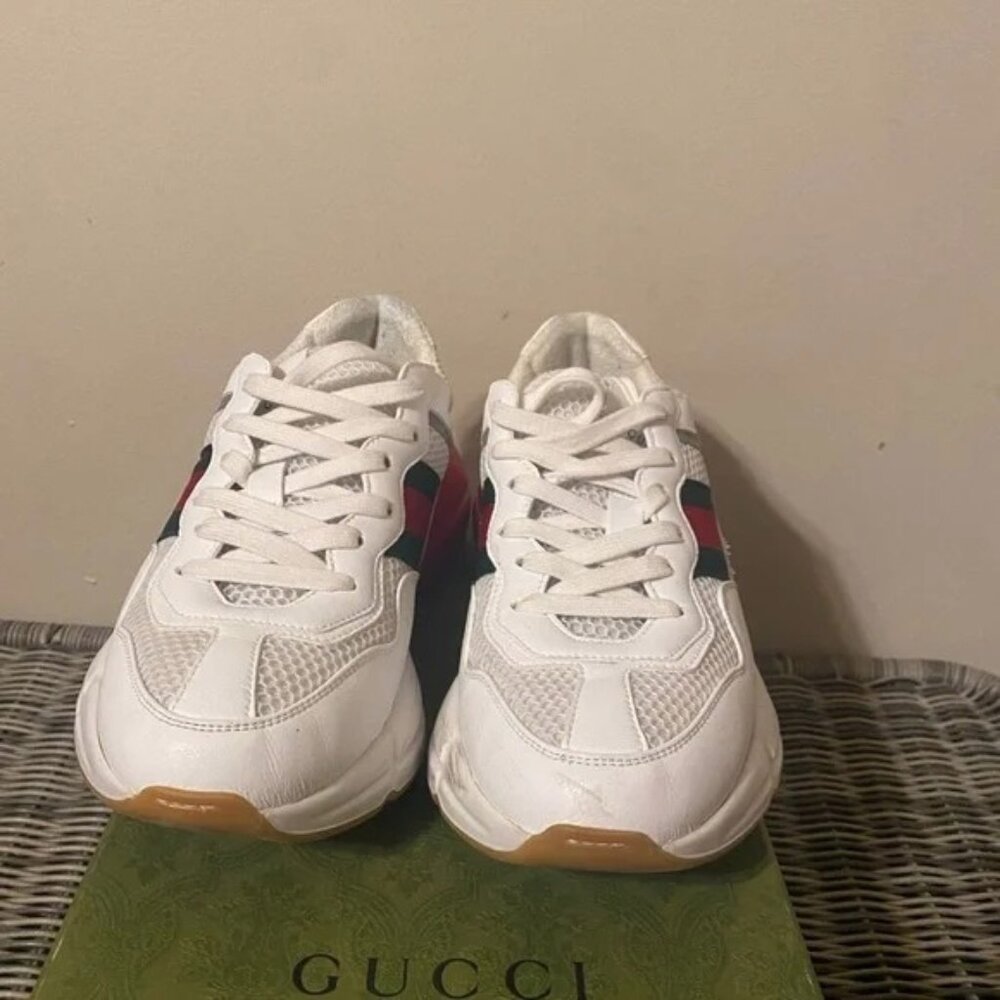 Gucci Rhyton White Sneakers size 10  ( EU 44 ) - Picture 3 of 4